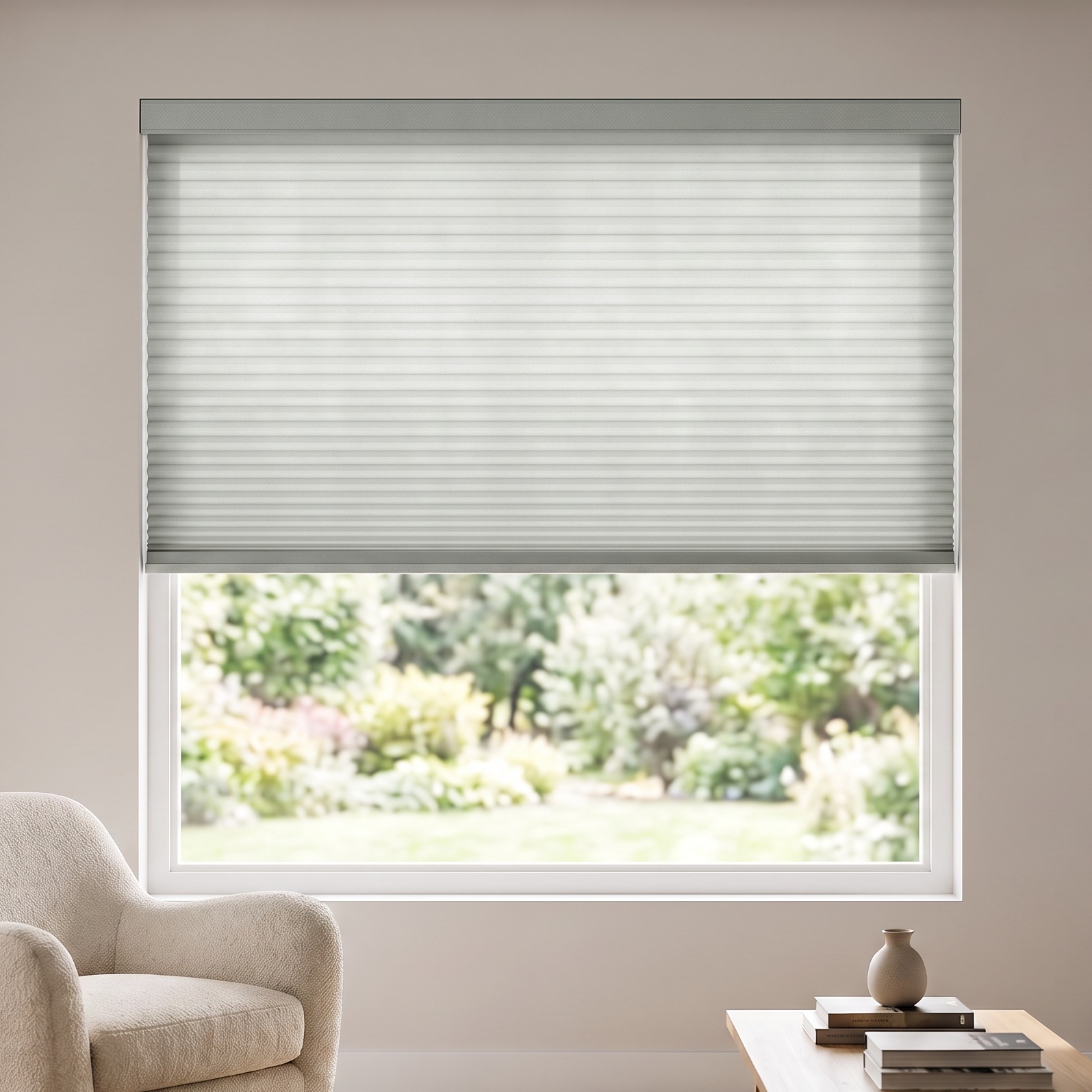 Cellular Shades in Harbour Greige