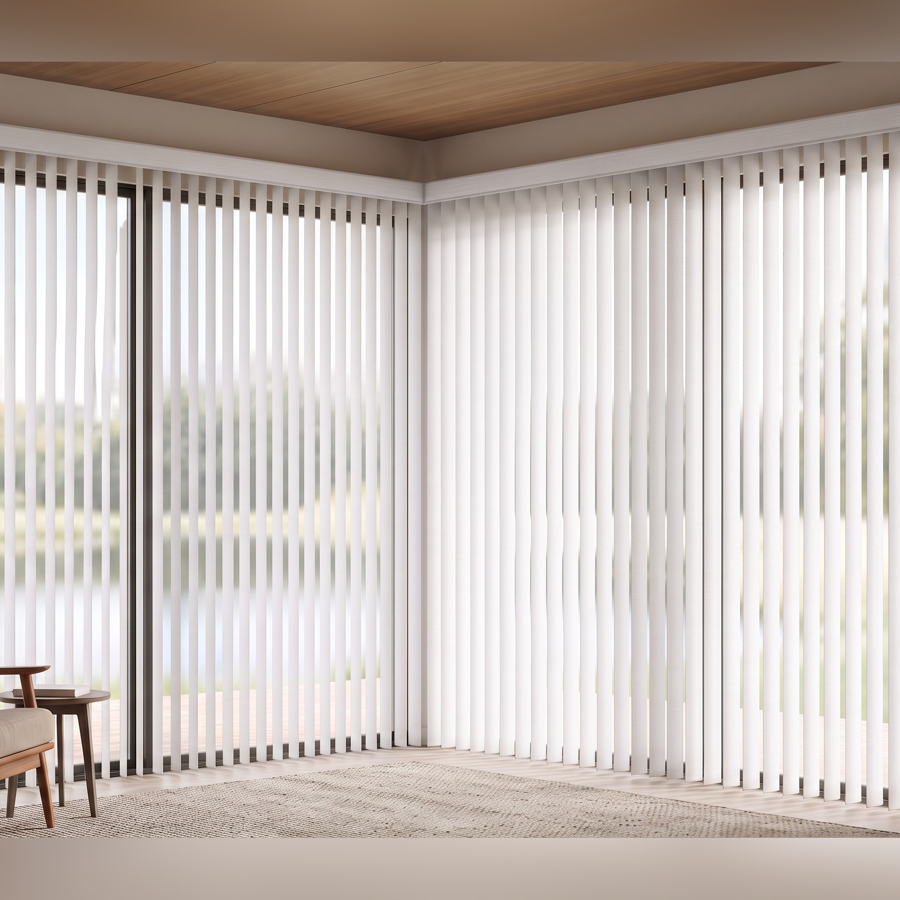 PVC Verticals in Buffalo White