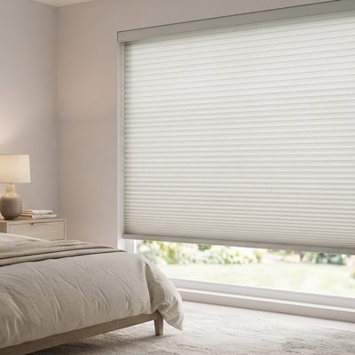 Cellular Shade installed in a bedroom