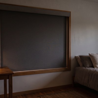 Roller Shade in a blackout fabric