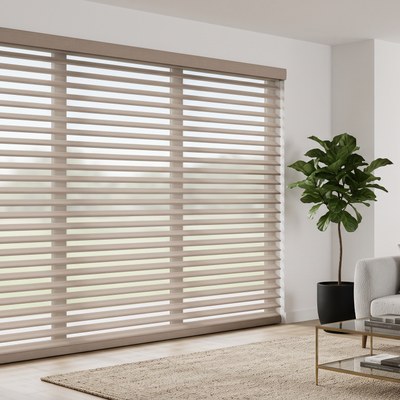 Sunset Shades installed in a living room